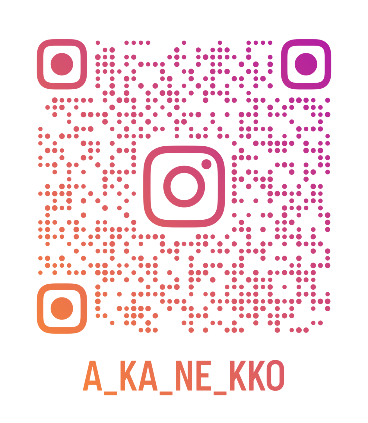 あかねっこさんinstagramアカウントQR